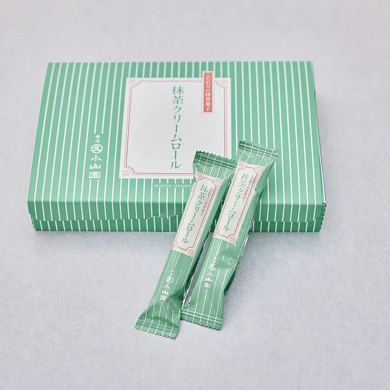 Marukyu Koyamaen Matcha Cream Wafer Roll Biscuits 16pcs