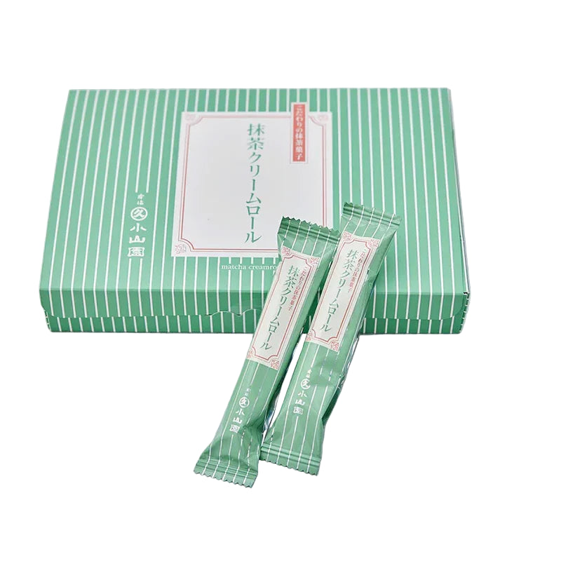 Marukyu Koyamaen Matcha Cream Wafer Roll Biscuits 16pcs