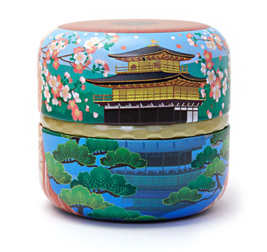 Japanese Tea Tin Kyoto temple