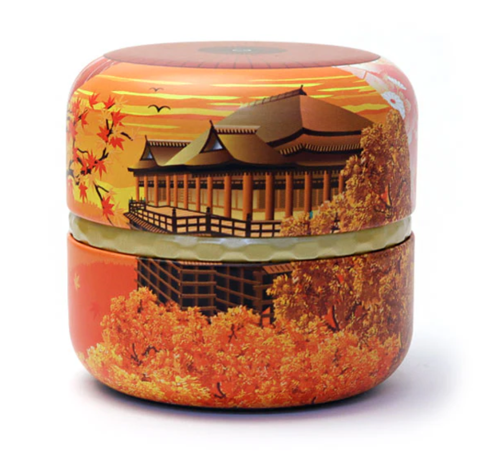 Japanese Tea Tin Kyoto temple