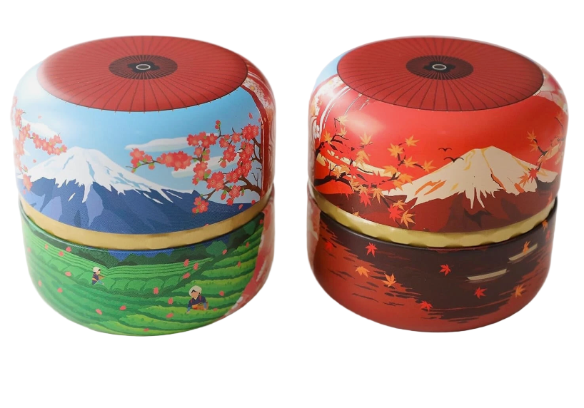 Japanese Tea Tin Fuji mountain