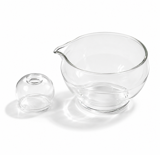 ORIGAMI - Glass Katakuchi Matcha Bowl