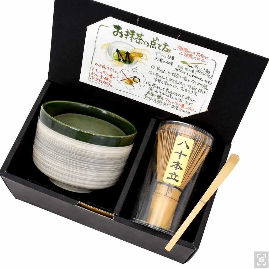 Minoyaki Japanese Matcha Tea Set