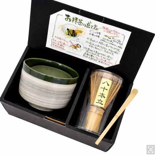 Minoyaki Japanese Matcha Tea Set