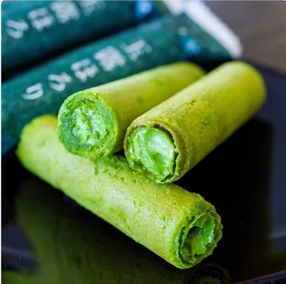 Hoshino Matcha Cream Rolls 10 pcs - Excellent