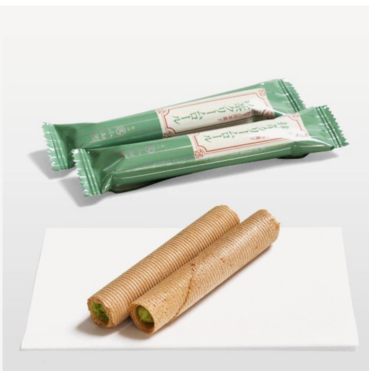 Marukyu Koyamaen Matcha Cream Wafer Roll Biscuits 10pcs