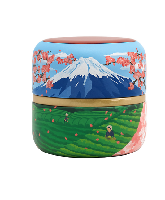Japanese Tea Tin Fuji mountain