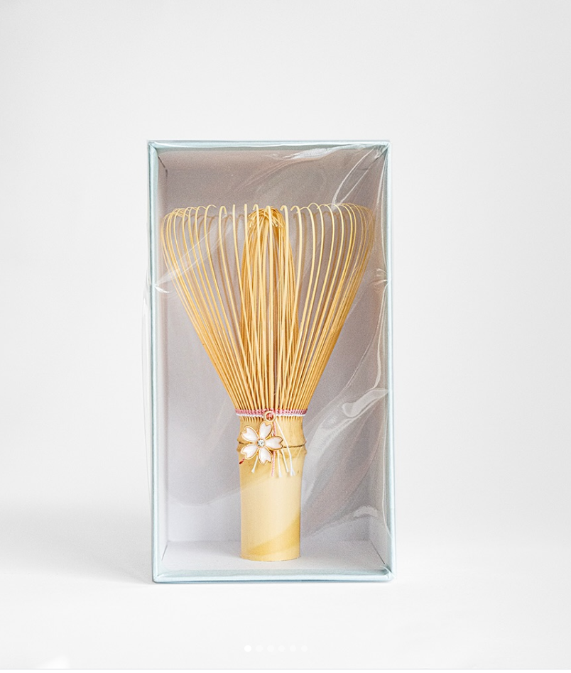 Suikaen Emi Chasen - Cherry Blossom Matcha Bamboo Whisk