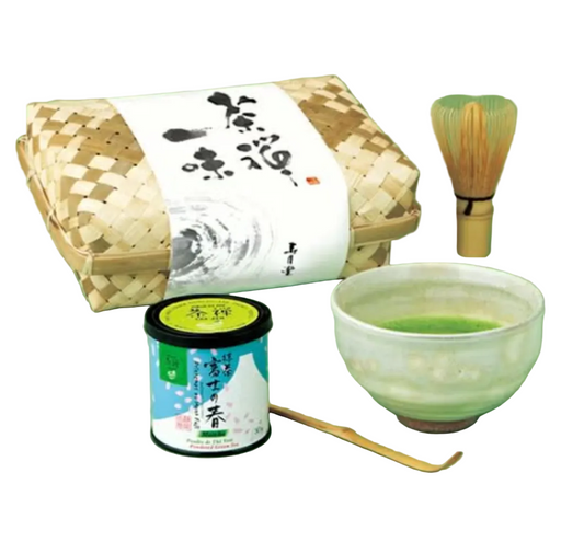 Jugetsudo - Matcha Beginner's Set (in a bamboo basket)