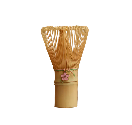 Handcrafted Matcha Whisks - Chasen with cherry blossom charm