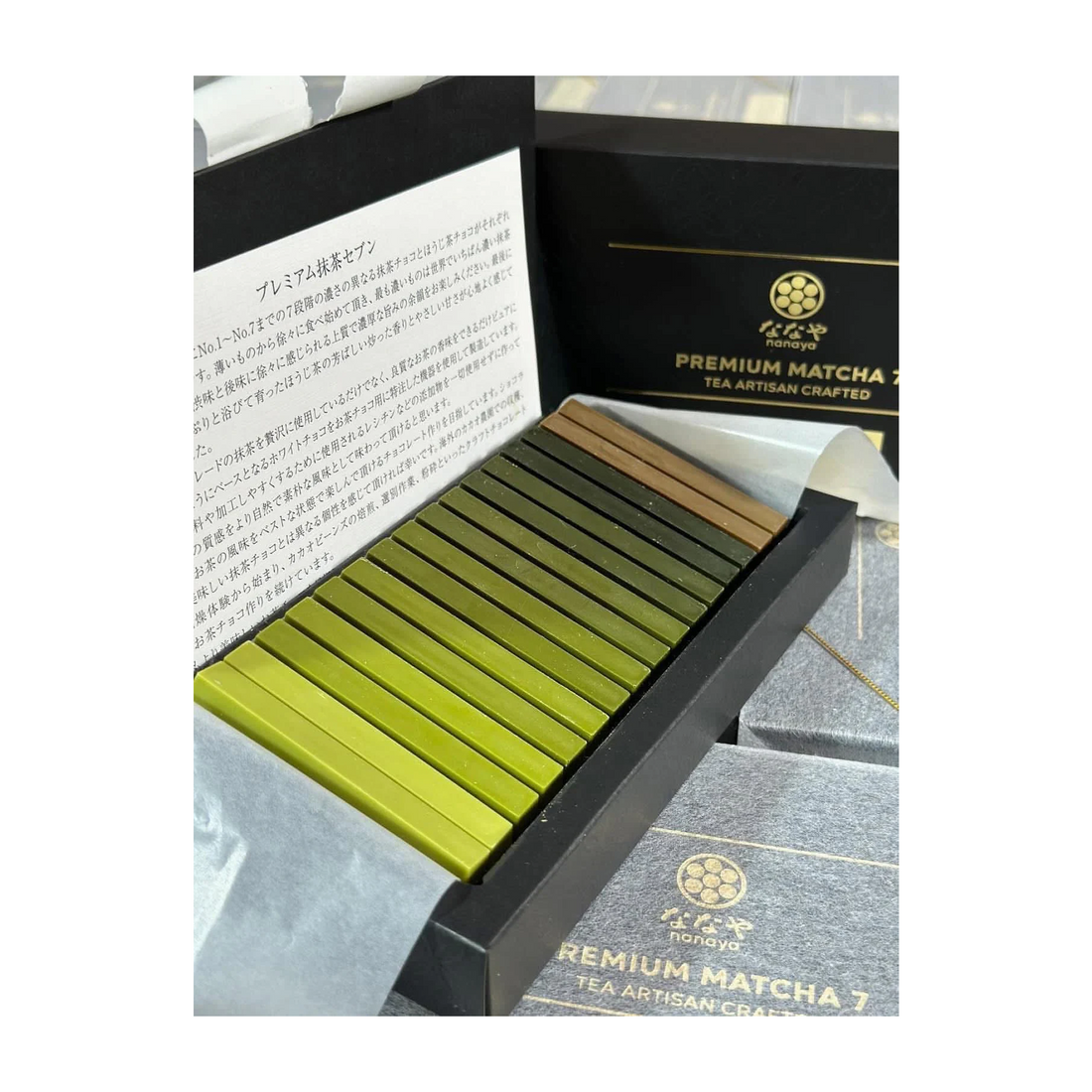 Macha Level Nanaya Premium Matcha – 7 matcha levels chocolates – Yuki Matcha