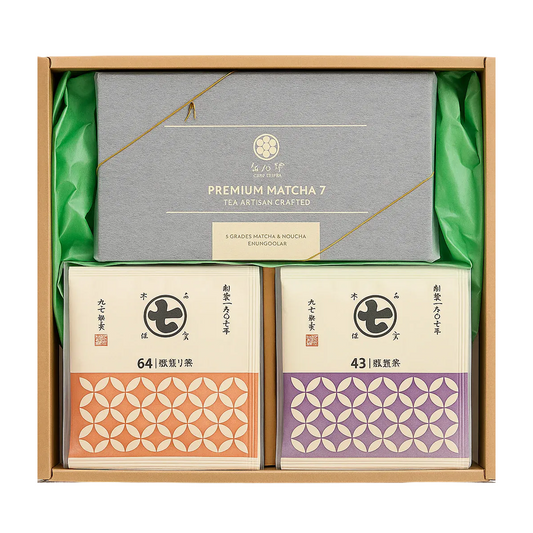 Nanaya Premium Matcha – 7 matcha levels stick chocolates + tea gift set