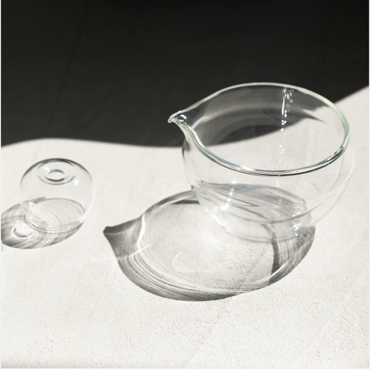 ORIGAMI - Glass Katakuchi Matcha Bowl
