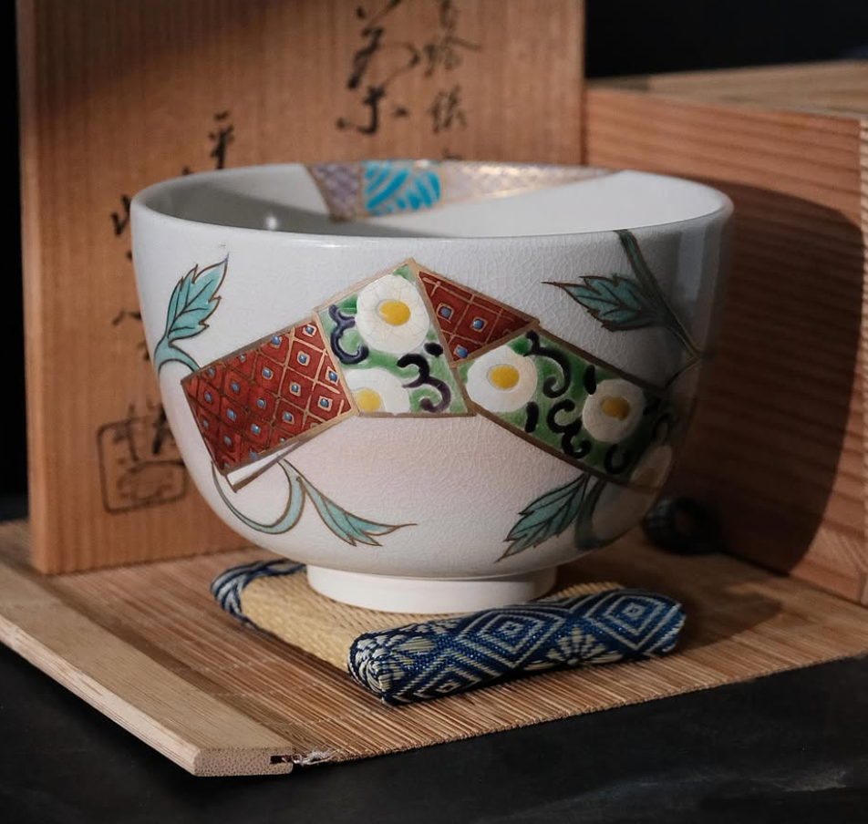 Japanese Chawan Kyoyaki by Heian Shiun