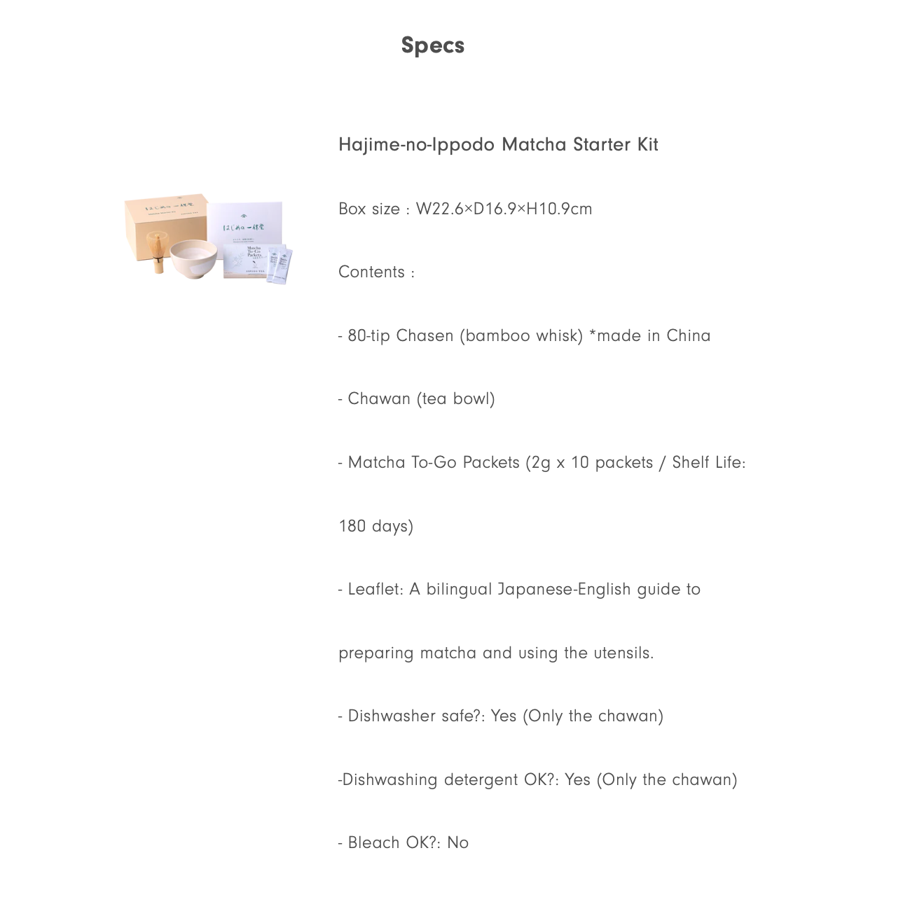 Ippodo - Matcha Starter Kit