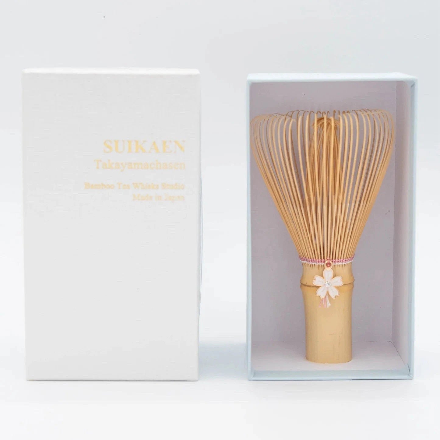 Suikaen Emi Chasen - Cherry Blossom Matcha Bamboo Whisk